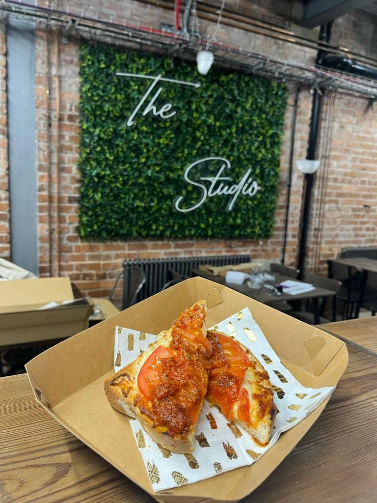 Studio Café Swansea croissants and coffee service